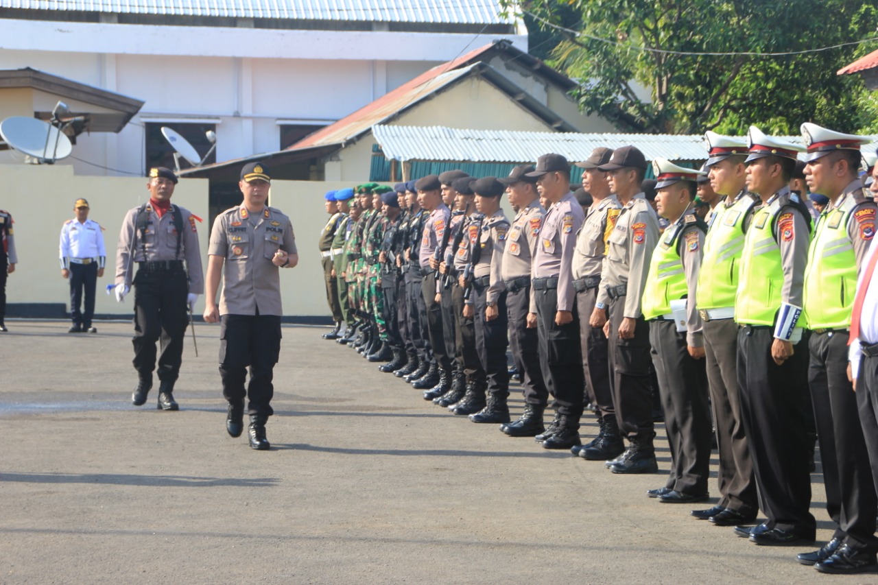 Pastikan Kesiapsiagaan Personil, Polres Belu Laksanakan Apel Gelar Pasukan Operasi Lilin Turangga 2019