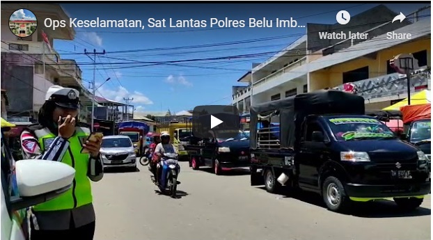 Video, Sat Lantas Polres Belu Ajak Warga Atambua 